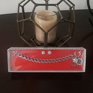 Guess Charm Bracelet and Earrings Set